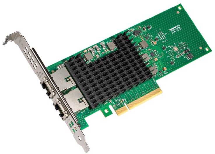 Intel 10 GB 2 prievadų serverio adapteris X710-T2L (2xRJ45) LP urmu ### Originalus Intel su Yottamark/Brady ID