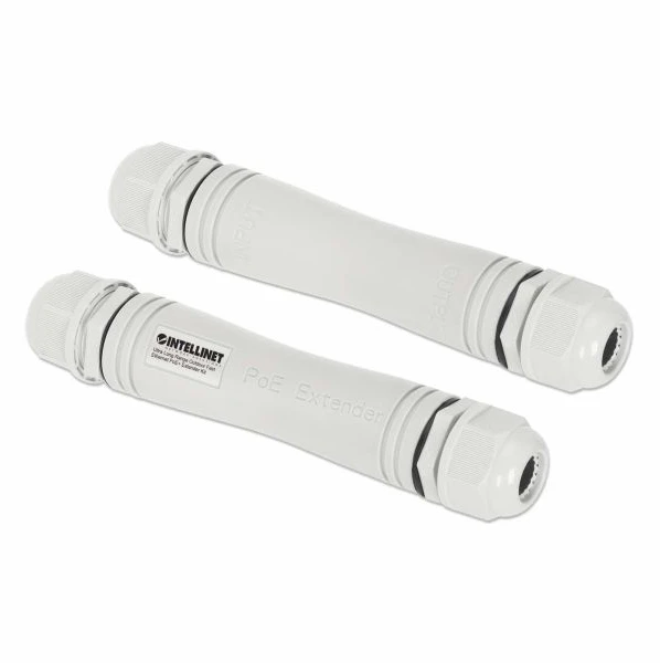 „Intellinet 561952“ lauko RJ45 PoE+ 30W, iki 1000 m, 2 vnt rinkinys, IP67
