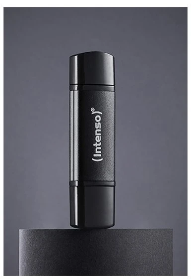 Intenso Flex Line 64 GB, USB-Stick - juodas, USB-C und USB-A