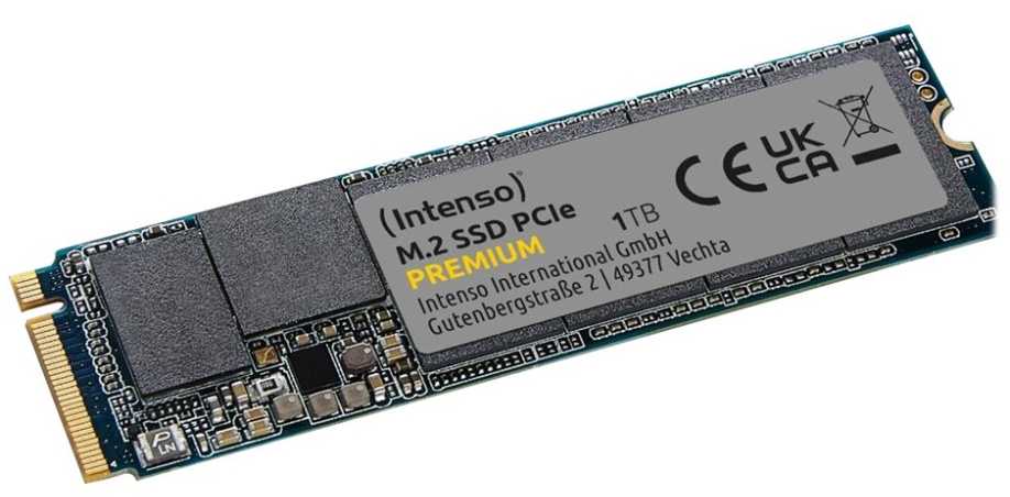 Intenso Premium 1 TB, SSD - PCIe 3.0 x4, NVMe 1.3, M.2 2280