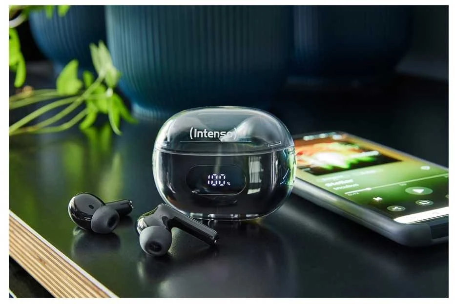 Ausinės Intenso Intenso Buds Plus T310AE, ausinės (juodas)