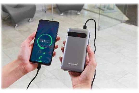 Intenso Išorinė baterija USB 10000MAH antracito spalvos 7332330 Intensyvus