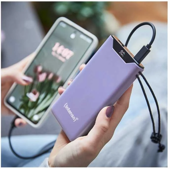 POWER BANK USB 10000MAH QC3.0 / PURPLE F10000 7332033 INTENSO