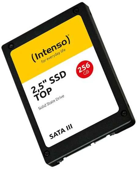 SSD Intenso Top 256 GB SATA3, 520/400 MB, Atsparus smūgiams, Mažos galios