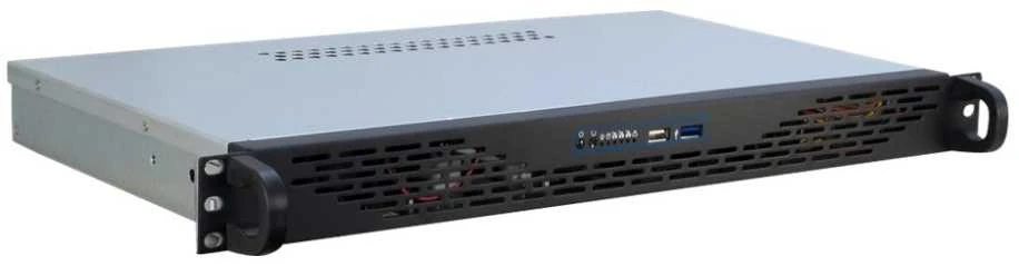 Serveris Inter-Tech 1U K-125L, Server-case - juodas, 1 Hheneinheit