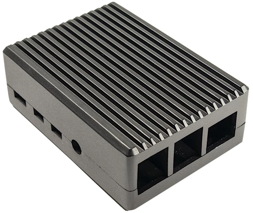 Inter-Tech ODS-716 dėklas, skirtas Raspberry Pi 4B, juodas, skirtas Raspberry Pi 4 Modell B