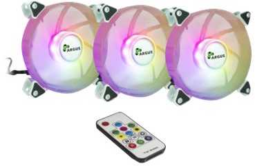 Inter-Tech Lüfter 120*120*25 ARGUS RGB-FAN SET RS-06 retail