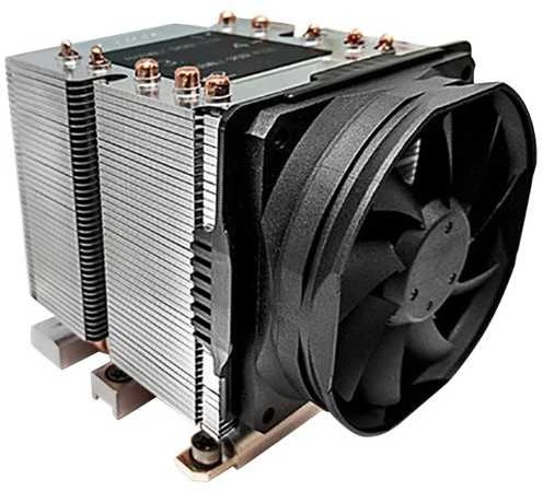 Inter Tech ITT Dynatron B14 Kompiuterio aušinimo sistema Procesorius Orinis aušintuvas 8 cm Aliuminis, Juoda 1 vnt