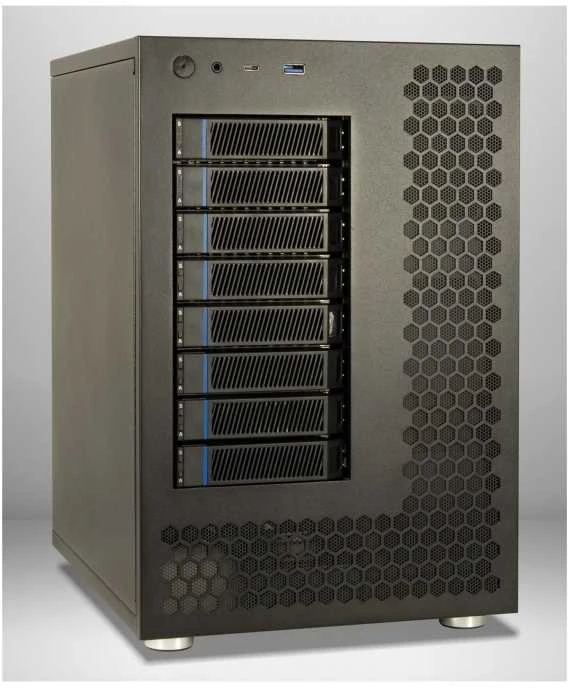 Inter-Tech NAS-8 serverio korpusas su 8 diskų stalčiais
