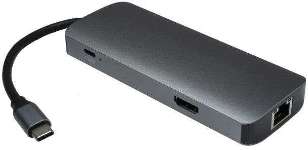 Inter-Tech USB-C dokinė stotelė Argus 7in1