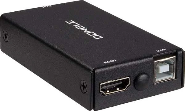 Šakotuvas Inter-Tech KVM Dongle KT-150H, RJ45 zu HDMI