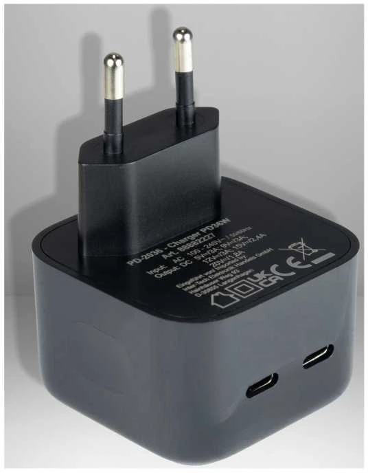 Maitinimo laidas Inter-Tech Inter-Tech PD-Charger USB C, PSU PD-2036, PD 36W, juodas