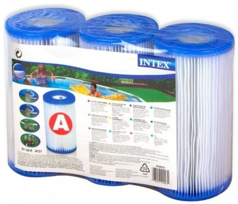 Intex 29003, Filtro kasetė, Mėlyna, Balta, Plastikas, Antžeminis baseinas, Apvalus, Kasetinis filtras