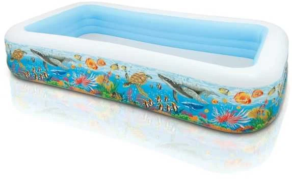 Intex Swim Center Baseinas šeimai, 305x183x56cm, su jūros gyvūnais