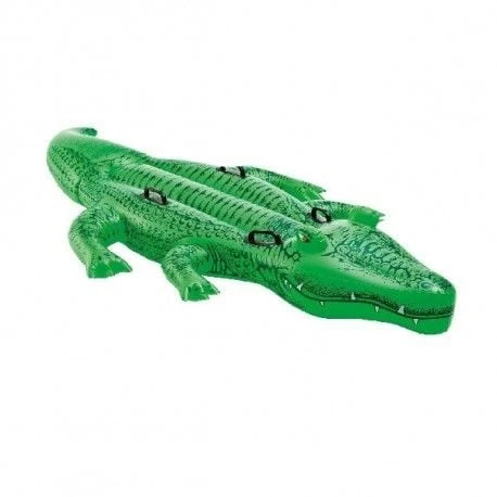 Intex Giant Gator Ride-On pripučiamas vežimėlis, 203x114 cm