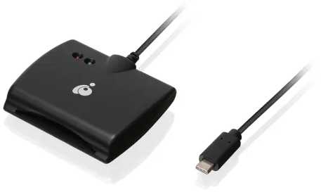 Klaviatūra Skaitytuvas IOGear USB-C CAC Card Reader