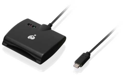 Klaviatūra Skaitytuvas IOGear USB-C CAC Card Reader