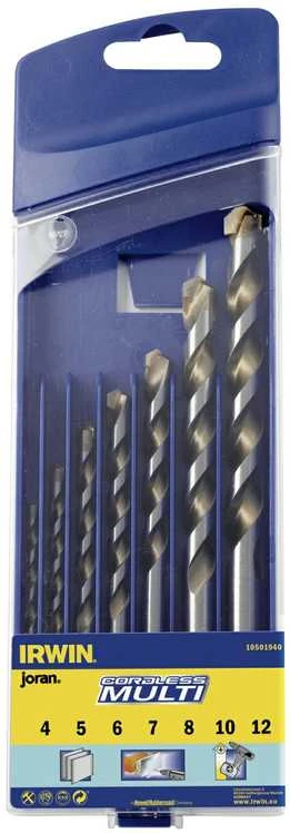 Grąžtas Stanley Universalių grąžtų komplektas Irwin CORDLESS; 4-10 mm