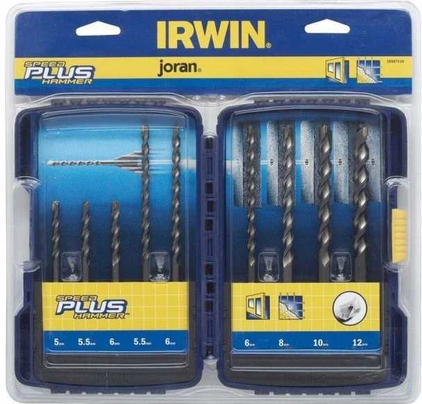 Grąžtas Irwin IRWIN RINKINYS 9 vnt. SPEEDHAMME PLUS 5x110, 5.5x110, 5.5x160, 6x110, 6x160x2 vnt., 8x160, 10x160, 12x160 IRWIW2039501