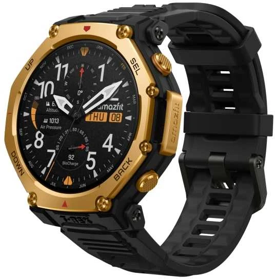 Išmanusis laikrodis „Amazfit T-Rex 3 Pro“, 3,81 cm (1,5 colio), AMOLED, lietimui jautrus ekranas, „Wi-Fi“, GPS (palydovinis), 52 g