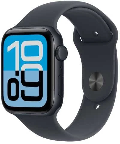 Išmanusis laikrodis Apple Watch SE 3 GPS + Cellular 44mm Midnight aliuminio korpusas su Midnight sportine apyranke - M/L