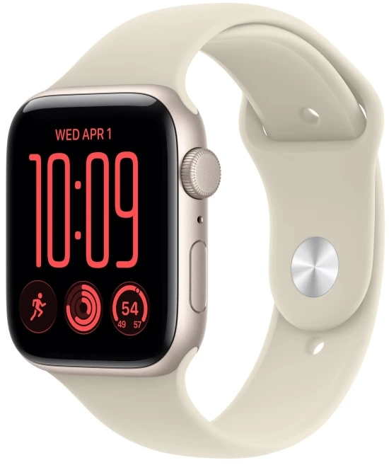 Išmanusis laikrodis Apple Watch SE 3 GPS 44mm Starlight Alu Sport S/M Smėlio spalvos (MJL34MP/A)