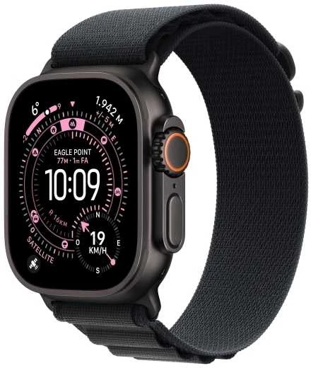 Išmanusis laikrodis Apple Watch Ultra 3 OLED 49 mm Skaitmeninis 422 x 514 pikseliai Lietimui jautrus ekranas 5G Juoda „Wi-Fi“ GPS (palydovinis)