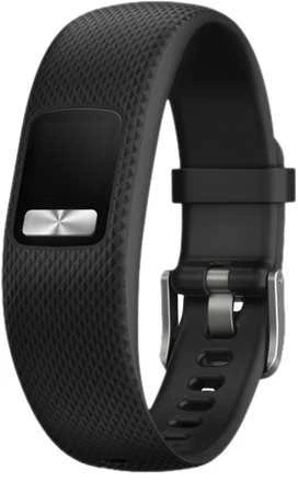 Dirželis išmaniąjai apyrankei Garmin Vivofit 4, S/M dydžio, silikoninis, Juodos spalvos