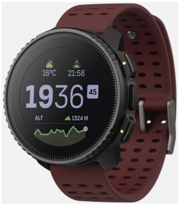Išmanusis laikrodis Suunto Vertical, Juodos spalvos korpusas su bordo spalvos dirželiu
