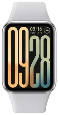 Išmanuioji apyrankė Xiaomi Smart Band 9 Pro, Sidabrinės spalvos korpusas su pilkos spalvos silikoniniu dirželiu