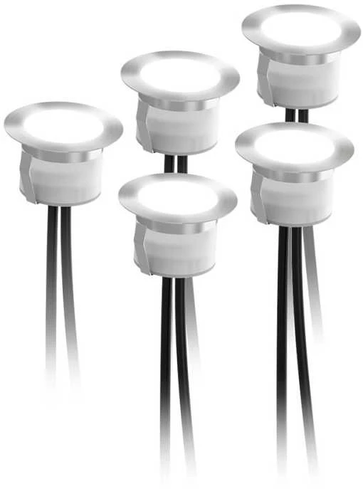 Išmanusis terasos žibintų pailginimo rinkinys DELTACO SMART HOME šilta balta šviesa ir RGB, sidabrinis / SH-DLEX01