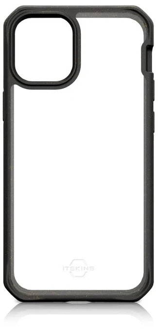 ITSKINS FERONIABIO PURE dėklas iPhone 13 Pro, juodas ir permatomas