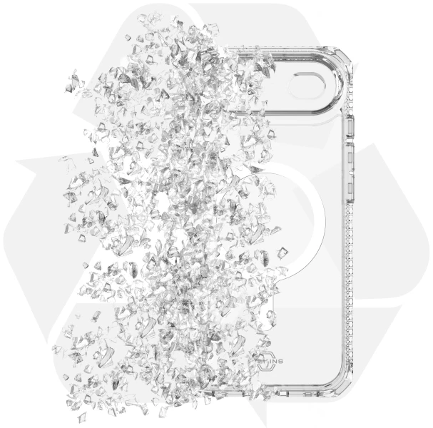 ITSKINS HYBRID MAGSAFE CLEAR dėklas, skirtas iPhone 17 Air®. Permatomas