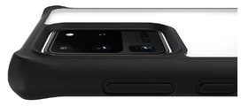 ITSKINS HYBRID SOLID dėklas Samsung Galaxy S20 Ultra 4G/5G juodas permatomas