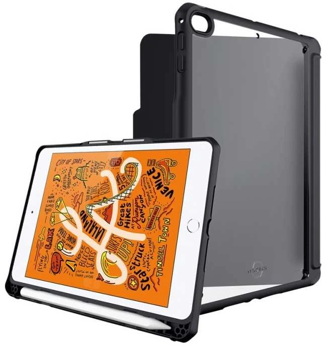 ITSKINS HYBRID SOLID FOLIO dėklas, skirtas iPad Mini (4 ir 5 kartos)®. Juodas