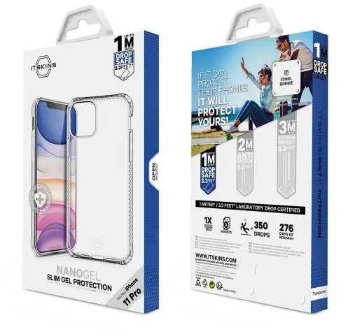 ITSKINS NANO GEL dėklas, skirtas iPhone 11 Pro / XS / X®. Skaidrus.