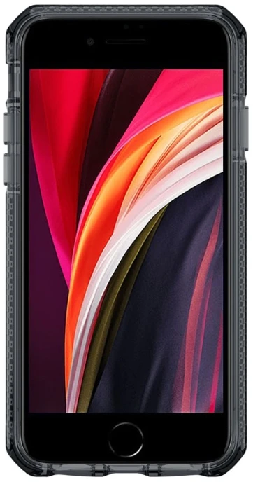 ITSKINS SupremeClear, Dėklas, Apple, iPhone 6/6S/7/8/SE (2020), 11,9 cm (4,7"), Juodas, Permatomas