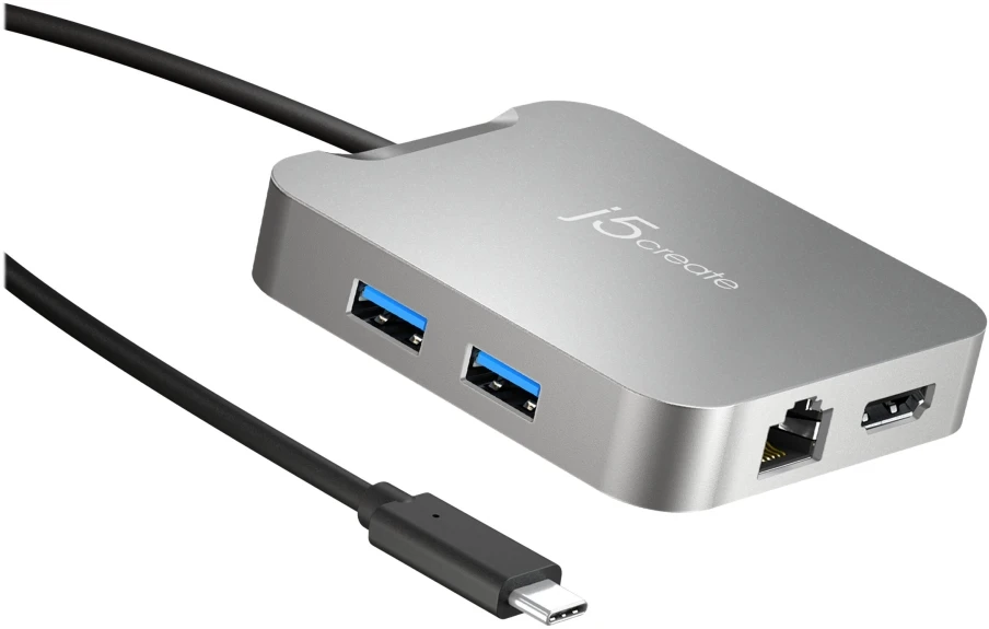 J5create – 4K60 Elite USB-C PD kelių prievadų adapteris