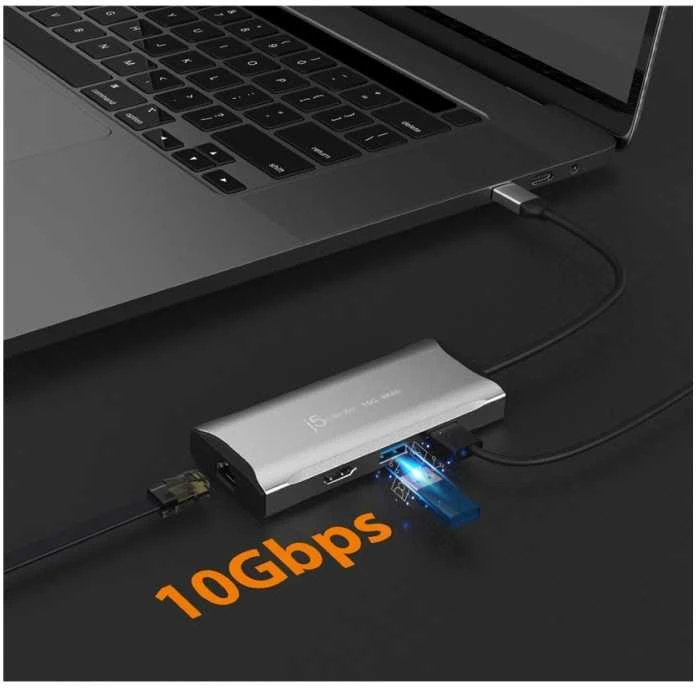 J5create – 4k60 Elite USB-C 10Gbps kelioninis dokas