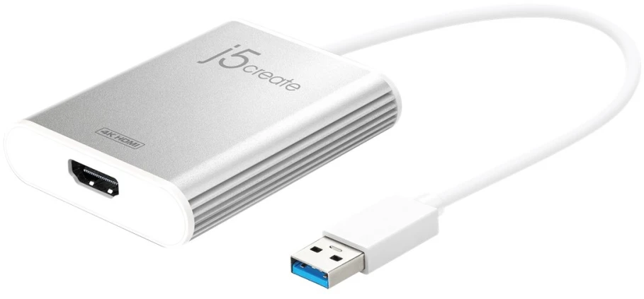 Adapteris AV j5create j5create JUA354 zewnętrzna karta graficzna usb Sidabrinė