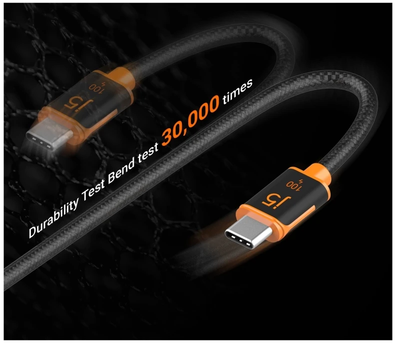 USB kabelis j5create USB-C 100 W sinchronizavimo ir įkrovimo laidas (JUCX25L30-N)