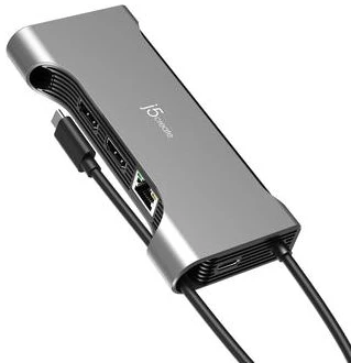 HUB USB j5create USB-C Dual 4K60 HDMI Hub/Pro 12-IN-1 (JCD367-N)