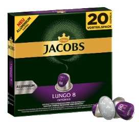 Kavos aparatas Jacobs Lungo Intenso 8 Malta kava kapsulėse 20 vnt., 104 g