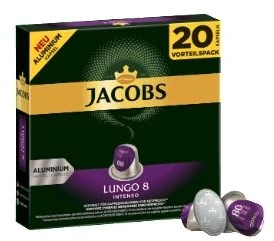 Jacobs Lungo Intenso 8 Malta kava kapsulėse 20 vnt., 104 g
