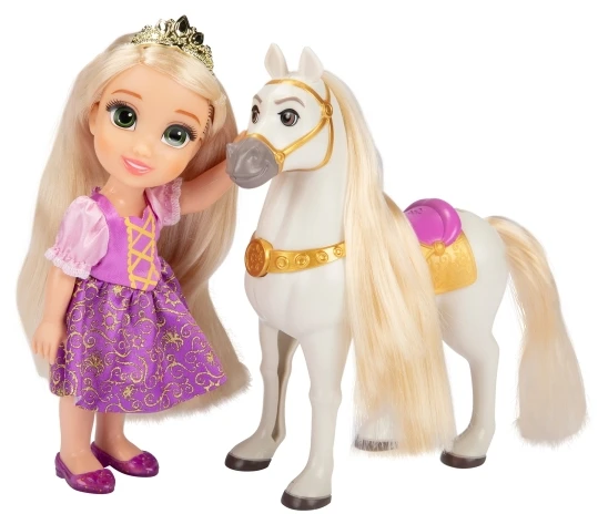 Jakks Pacific Disney lėlė „Tangled Rapunzel“ + „Maximus“ 15 cm