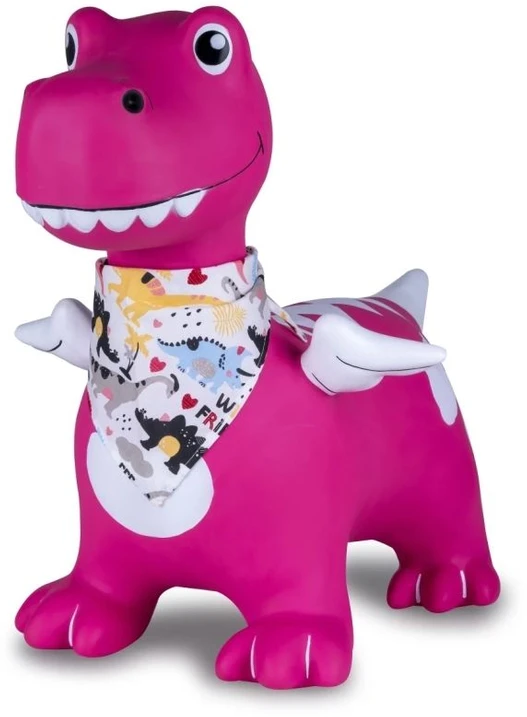 Jamara Šokinėjantis gyvūnas Dino su sparnais HoppyDoo rožinis su siurbliu, 0 ratų, Rožinė