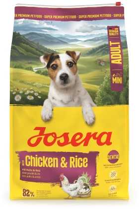 Josera Mini vištiena ir ryžiai sausas pašaras mažų veislių šunims su paukštiena, 10 kg
