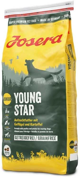 Šunų Maistas - JOSERA YoungStar 12.5kg Be Grūdų Sausas Maistas 25% Baltymų 13% Riebalų