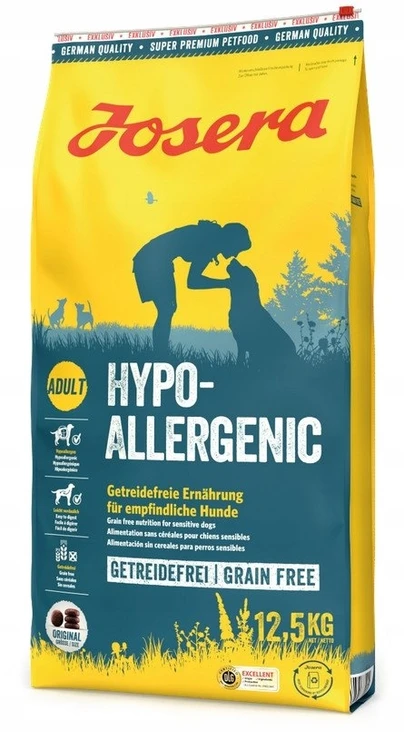 Josera Hypoallergenic begrūdis sausas jautriems pašaras šunims su vabzdžiais, 12,5kg