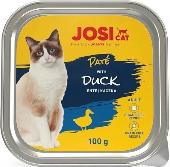 Paštetas katėms JOSERA JosiCat Pate su antiena 100g